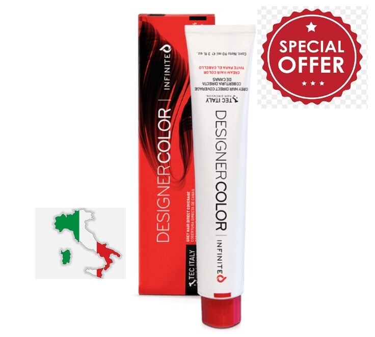 ДИЗАЙНЕРСКИЙ КРЕМ-КРАСКА ДЛЯ ВОЛОС INFINITE GREY HAIR С ПРЯМЫМ ПОКРЫТИЕМ 3 УНЦИИ ИТАЛИЯ 2590₽