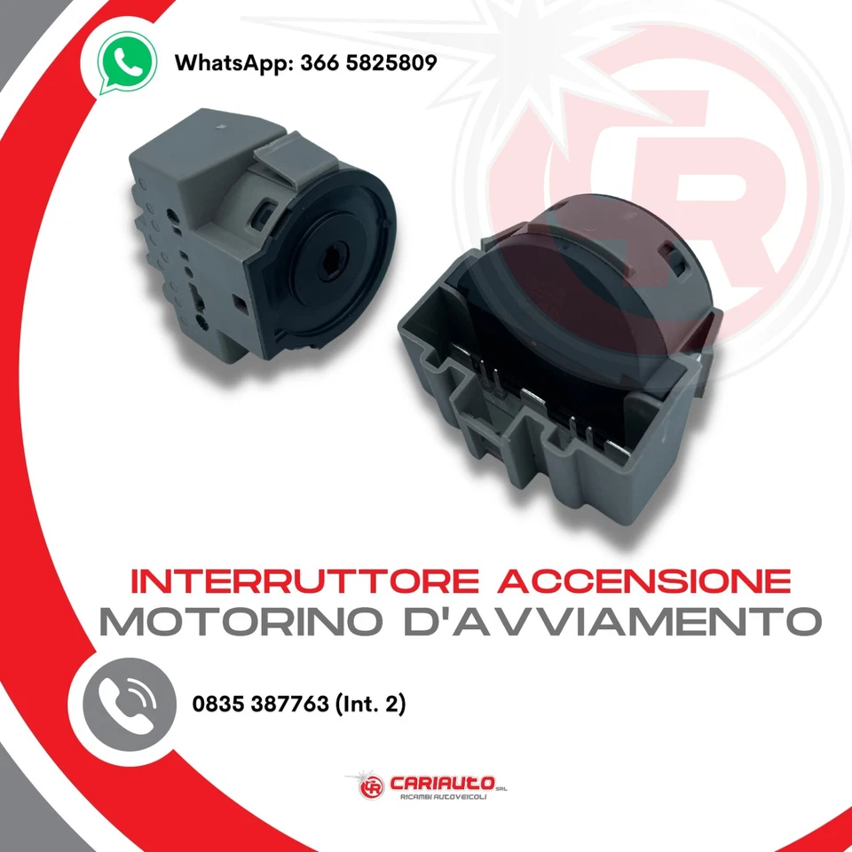 Interruttore Accensione Quadro Commutatore Ford Fiesta, Focus C-Max, Mondeo - Immagine 2 di 3