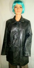 Sale ! James Lakeland Real Leather Black Jacket Size Uk 16