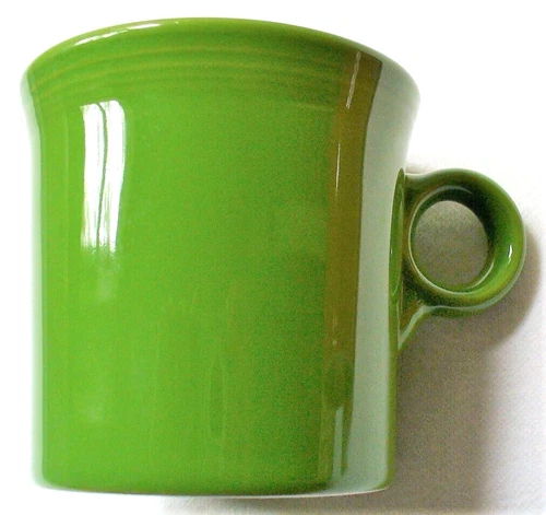 Shamrock~FIESTA~Fiestaware~GREEN~10oz~Coffee Mug~RING HANDLE~Excellent