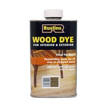 Rustins Wood Dye Medium Oak 1 Litre Quick Drying, Non-Fading and Non-Bleeding