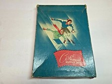 Vintage Cisco Muffler Box Snow Skiing Man  Woman Great Graphics Box Only 1940  s
