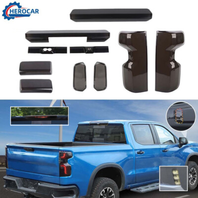  Taillight 3rd Brake Light Turn Signal Lamp Cover Trim For Chevy Silverado 2019+