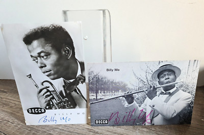 2 Autogramme - BILLY MO - Handsigniert - signed - Autogramm