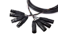 Canare MR202-4AT 4 Channel Balanced Studio Snake Cable, HIFI XLR Male to Female.