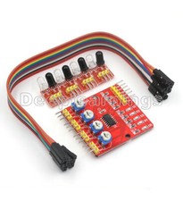 Four 4 Channel Infrared Detector Tracked Photoelectricity Sensor For Smart Car