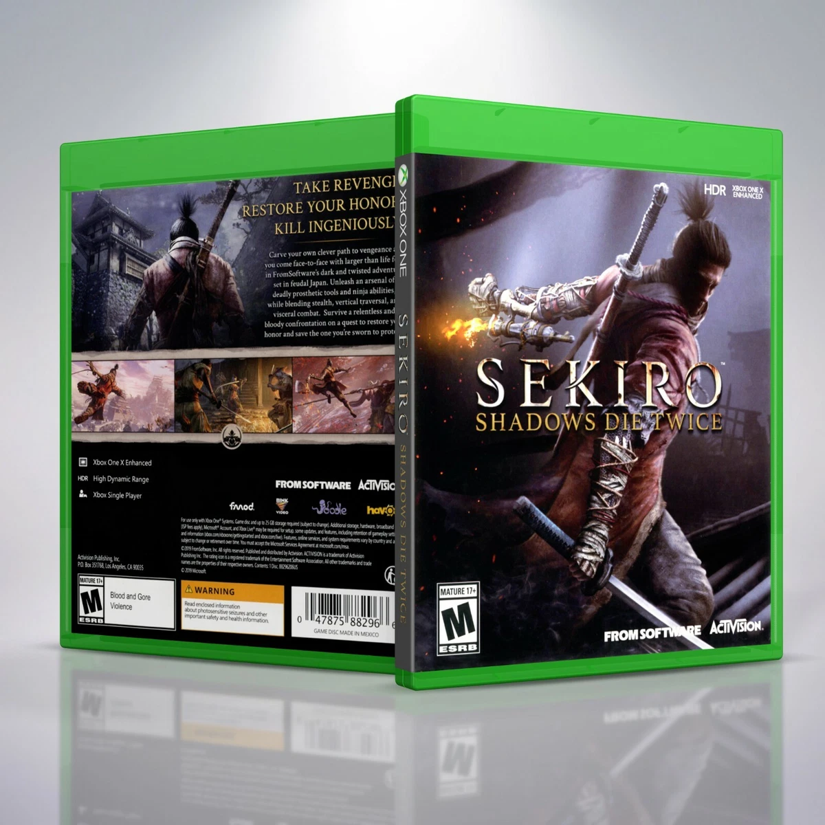  Sekiro Shadows Die Twice - Xbox One : Activision Inc: Video  Games