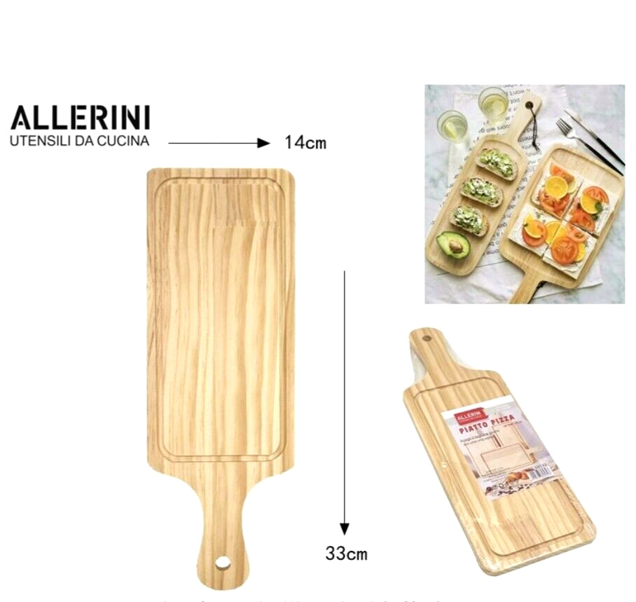 12 Taglieri in Legno 33x14 per Aperitivi e Buffet - Offerta Ristoranti