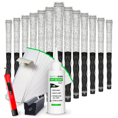 13x Wedge Guys Diamond Hybrid Golf Grips w/ Grip Kit | Standard/Midsize/Oversize