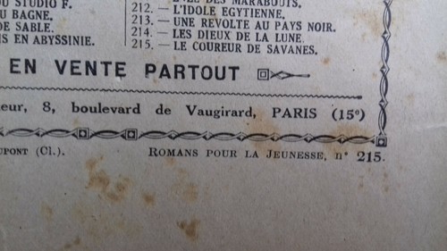 DARCY Paul. "Le coureur de savanes" romans pour la jeunesse n°215.1936(310R12) - Picture 3 of 5