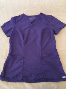 Grey-s-Anatomy-Scrub-Top-Small-Womens-Purple