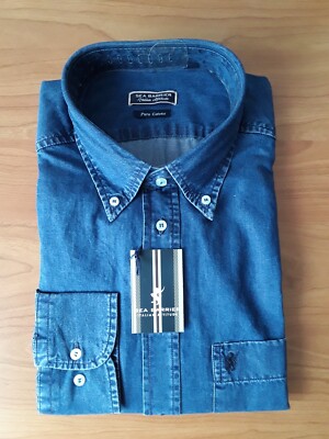 SEA BARRIER Hemd / XL / Farbe - ca. Navy/Jeans