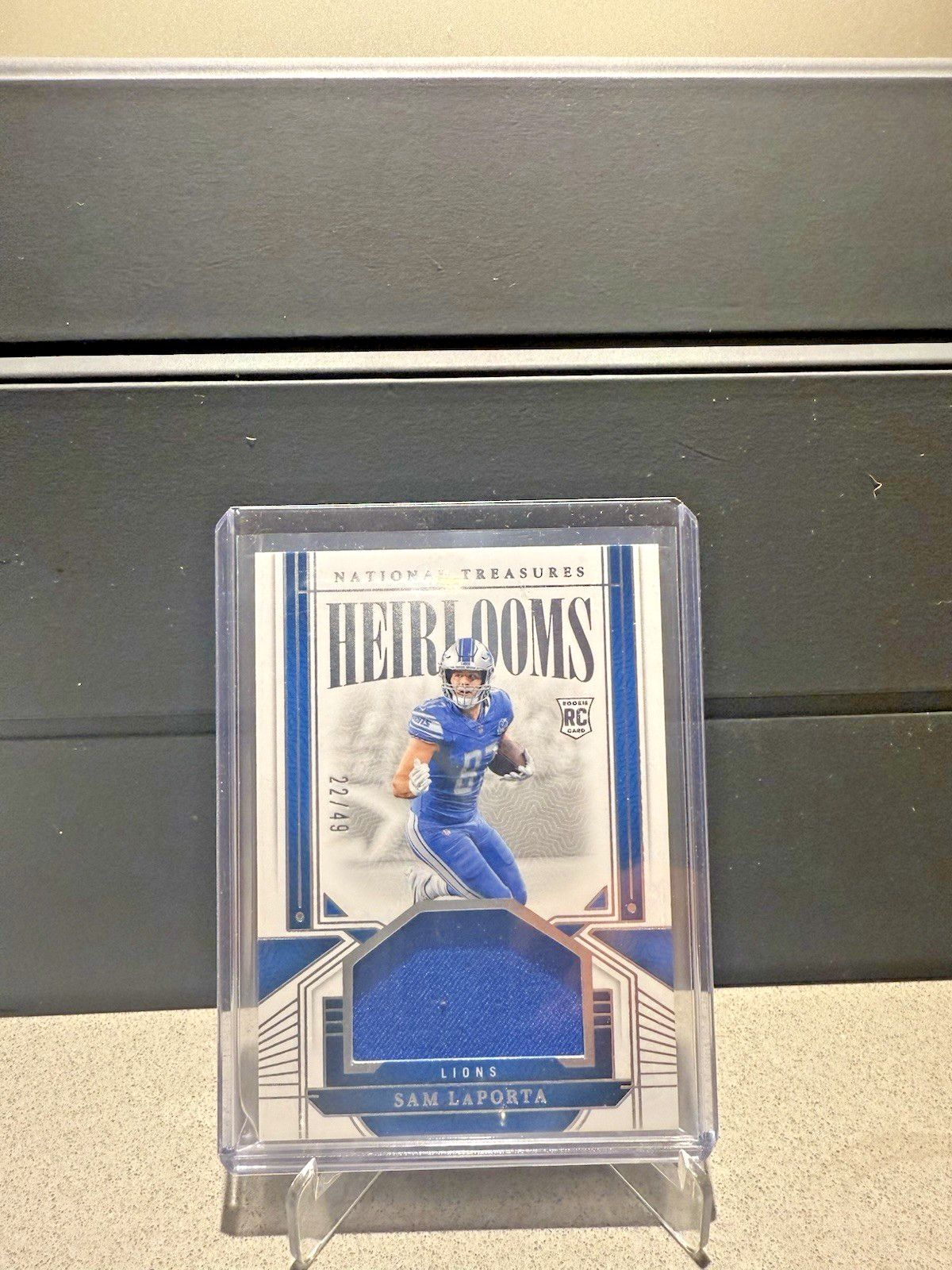 Sam LaPorta Panini National Treasures Heirlooms Relics #SLA Base