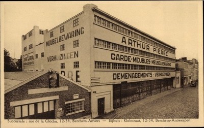 Ak Berchem Flandre Antwerpen, Verwahrung, Möbel, Umzüge, Rue de la... - 3979546