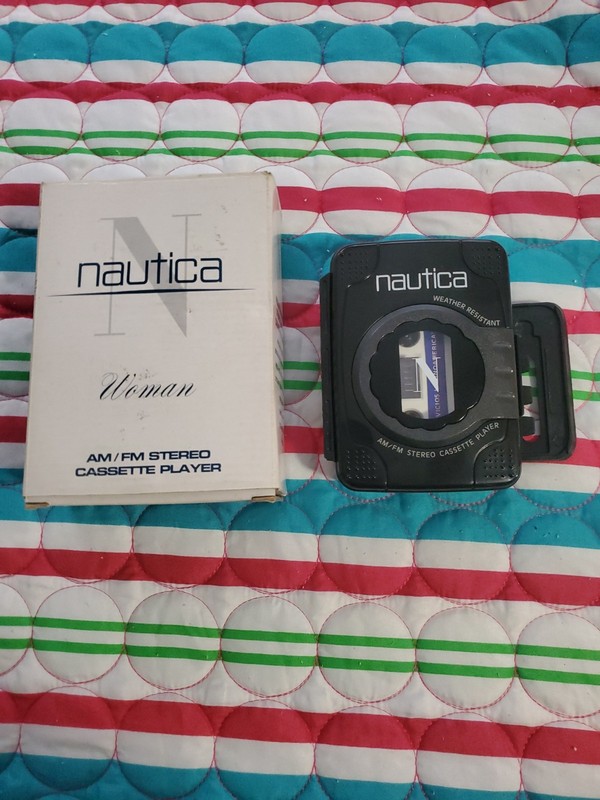 Vintage Nautica Woman AM/FM Stereo Cassette Player New Open Box