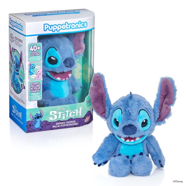 Disney Stitch Palm Puppetronic Interactieve Knuffel Toy NEU-image