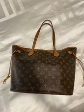 Louis Vuitton Neverfull Tote MM Brown Canvas ...