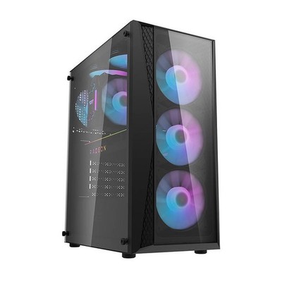 DARKFLASH DK352 PLUS COMPUTERGEHÄUSE FÜR PC MIT 4 RGB-LÜFTERN