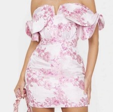 Pretty Little Thing Jacquard Dress Sz 10