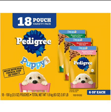  Puppy Soft Wet Dog Food Variety Pack, 3.5 Oz Pouches (18 Pack) 11.68 per gallon