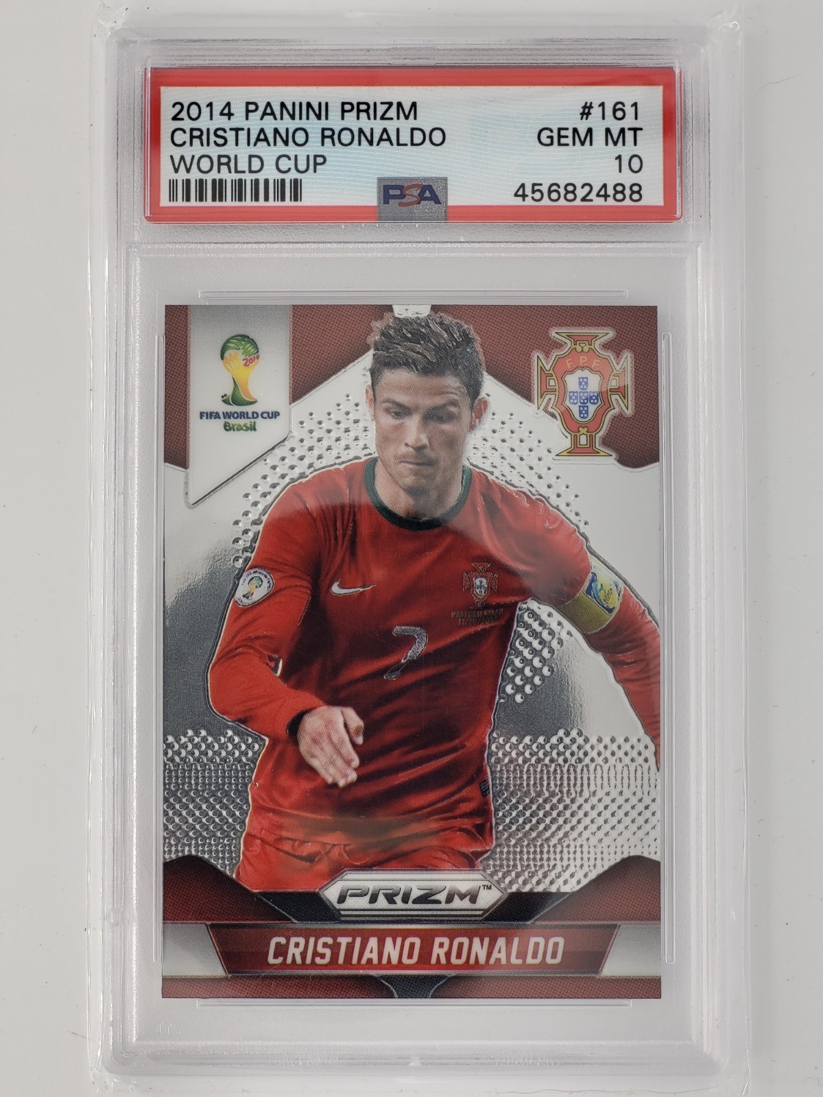 2014 Panini Prizm World Cup Cristiano Ronaldo PSA 10 Portugal