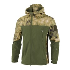Giacca militare uomo impermeabile softshell outdoor esercito mimetica pile escursionismo con cappuccio