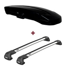 Dachbox Thule Vector L + Dachträger Thule WingBar Edge für Hyundai i40 CW VF top