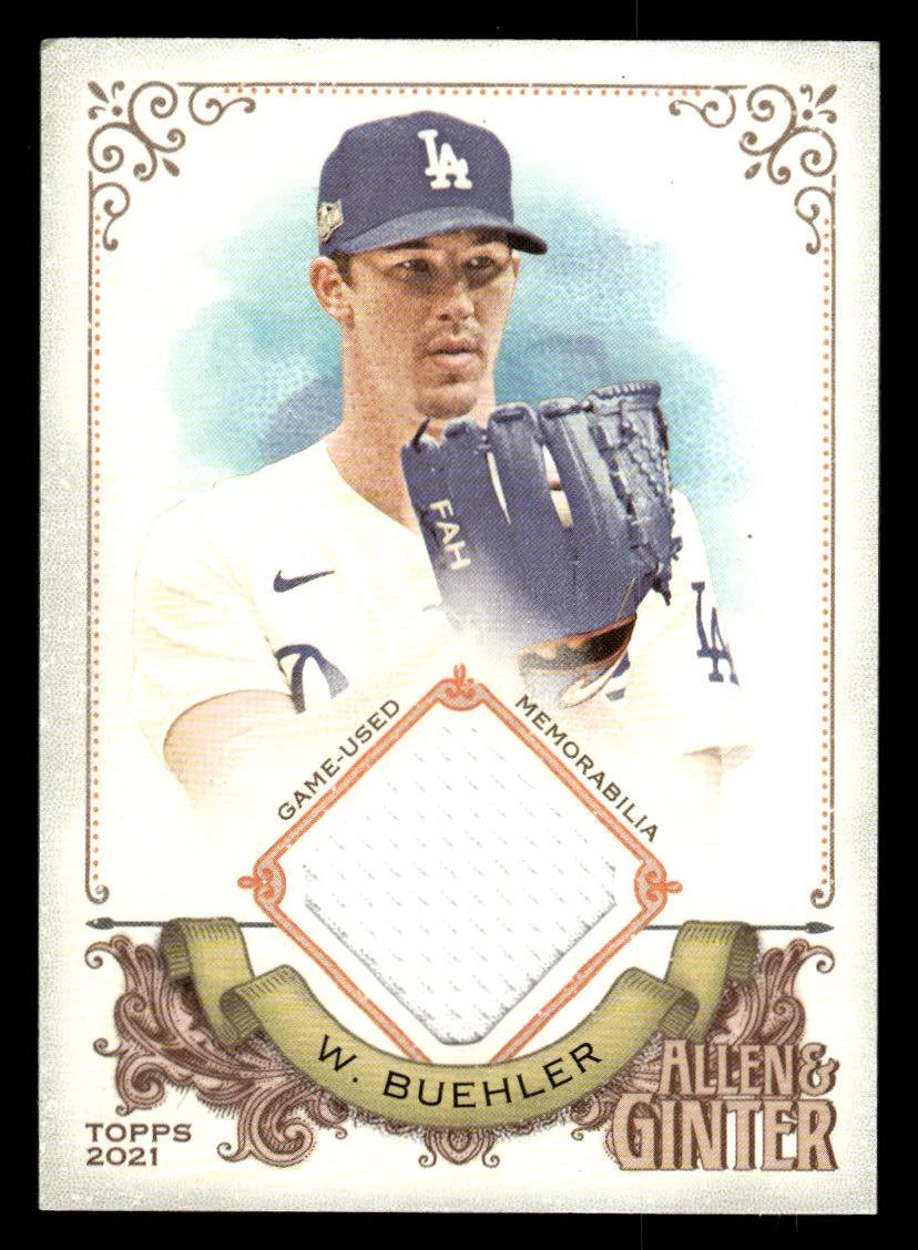 その他 WALKER BUEHLER 2021 TOPPS auto 2021 Topps Allen & Ginter #AGA-WBU Walker Buehler Full-Size Relics