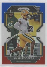 2021 Panini Prizm Rookie Red White & Blue Prizm Amari Rodgers #405 4f9