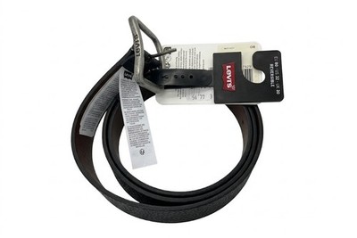Levi s Gürtel Leder Wendegürtel schwarz braun Metall D67350001 Länge 80 oder 90