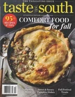 Taste of the South Magazine September / October 2026:  Comfort Food for All