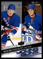 2020-21 Upper Deck Young Guns Young Guns Checklist (Alexis Lafreniere/Vitali