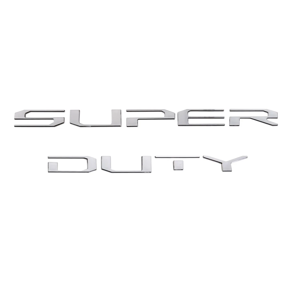 Hood Letters - Chrome - 2017-2022 Ford F-250 / F-350 Super Duty