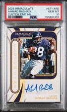 2024 Immaculate - Clutch Time Ink Ahmad Rashad #CTI-ARD /99 PSA GEM 10 POP 1!