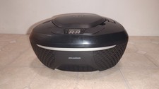 Sylvania Bluetooth CD Boombox Radio Am Fm Radio SRCD202DG Tested Video 