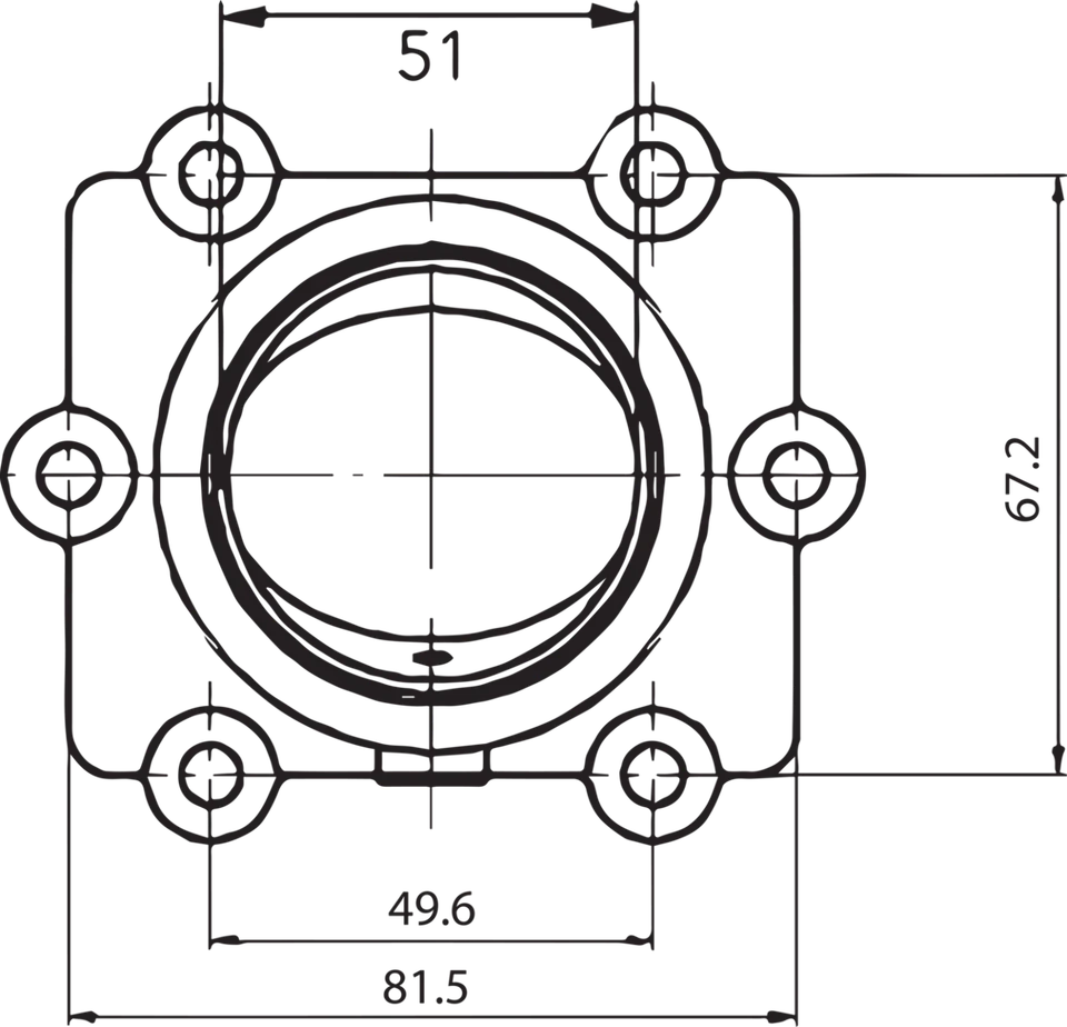 Brida de montaje de carburador KIMPEX 301741 - Arctic Cat Foto 2 de 2