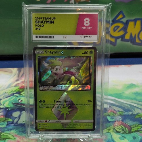 2019 Pokemon TCG Team Up Shaymin Holo #10 Graded ACE 8 English Card
