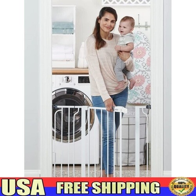 #ad Extra Wide Walk Thru Baby Gate Adjustable Pressure Mount Safety Lock Kit Pets US $61.58