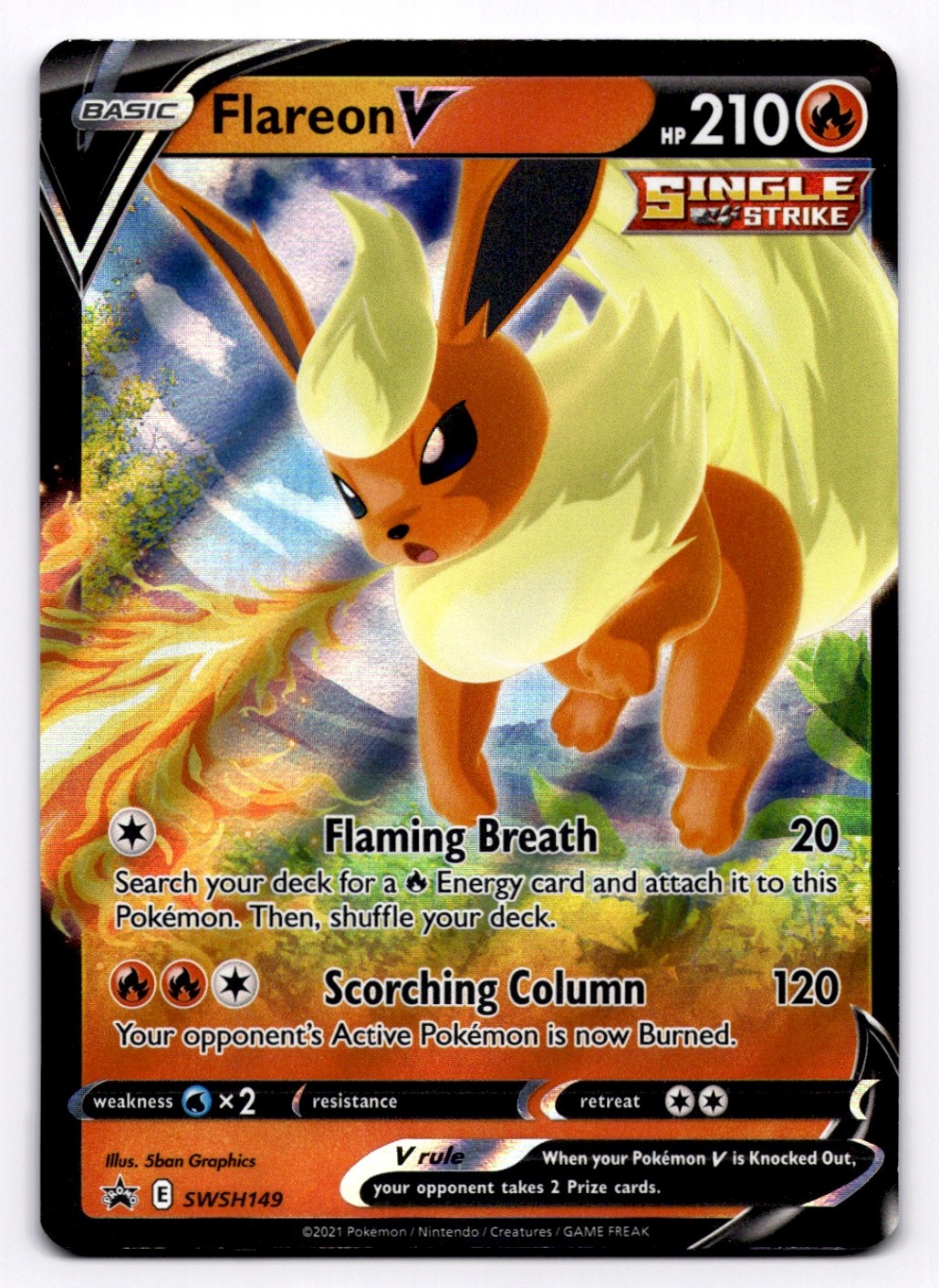 Flareon V - SWSH: Sword & Shield Promo Cards - Pokemon NM SWSH149