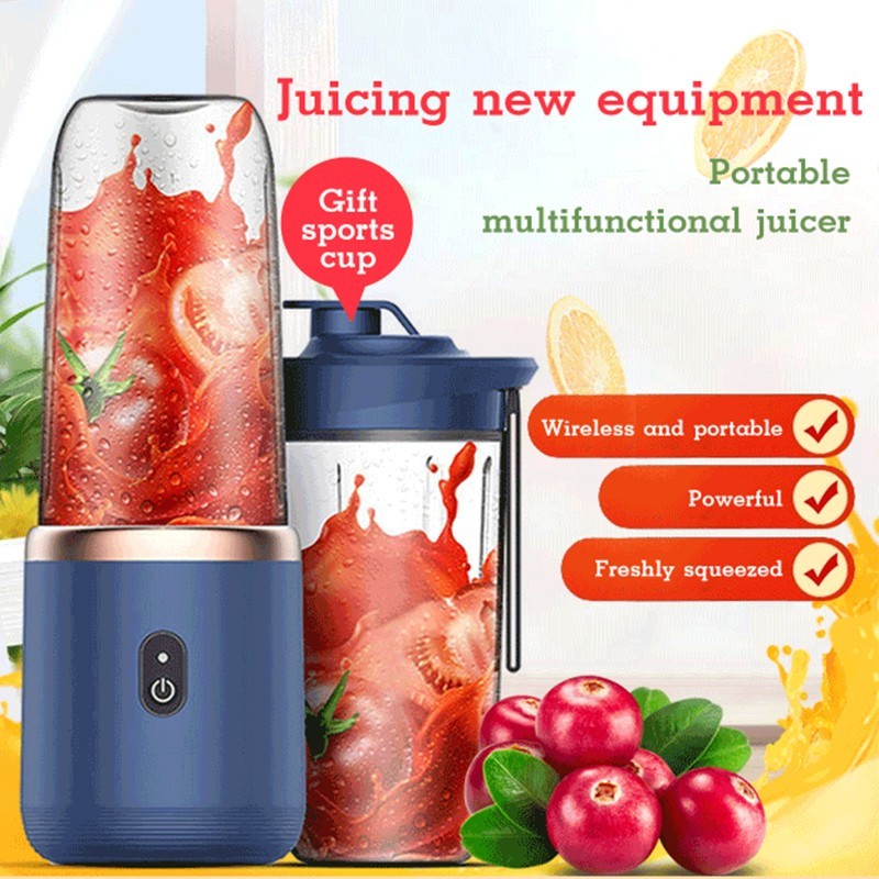 Electric Portable Blender 6 Blade USB Juicer Machine Persona