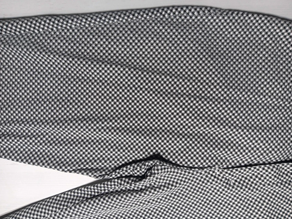 LEE Women's Black/White Checkered Cropped Capri Pants Plus 18W - Image 3 of 4