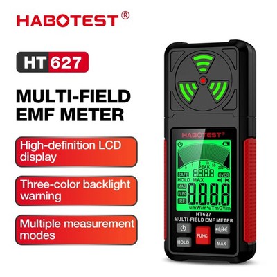 HABOTEST HT627 EMF Meter - Portable Radiation Detector for Home & Office