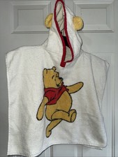 Vintage 90s Winnie the Pooh Hooded Bath Towel Size 2-6 W/ Ears