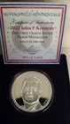 2022 John F Kennedy 1 oz. Silver Shield Mini Mintage Proof Medallion
