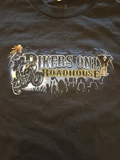 Bikers Only Roadhouse Men's T-shirt  Black XXL Hot Leathers