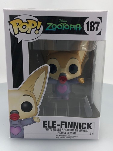 Funko POP! Disney Zootopia Ele-Finnick #187 Vinyl Figur BESCHÄDIGTE BOX SIEHE BILDER