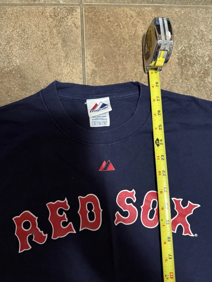 Рубашка мужская Boston Red Sox XL синяя/красная. Ellsbury No46 Majestic с коротким рукавом - Изображение 4 из 4