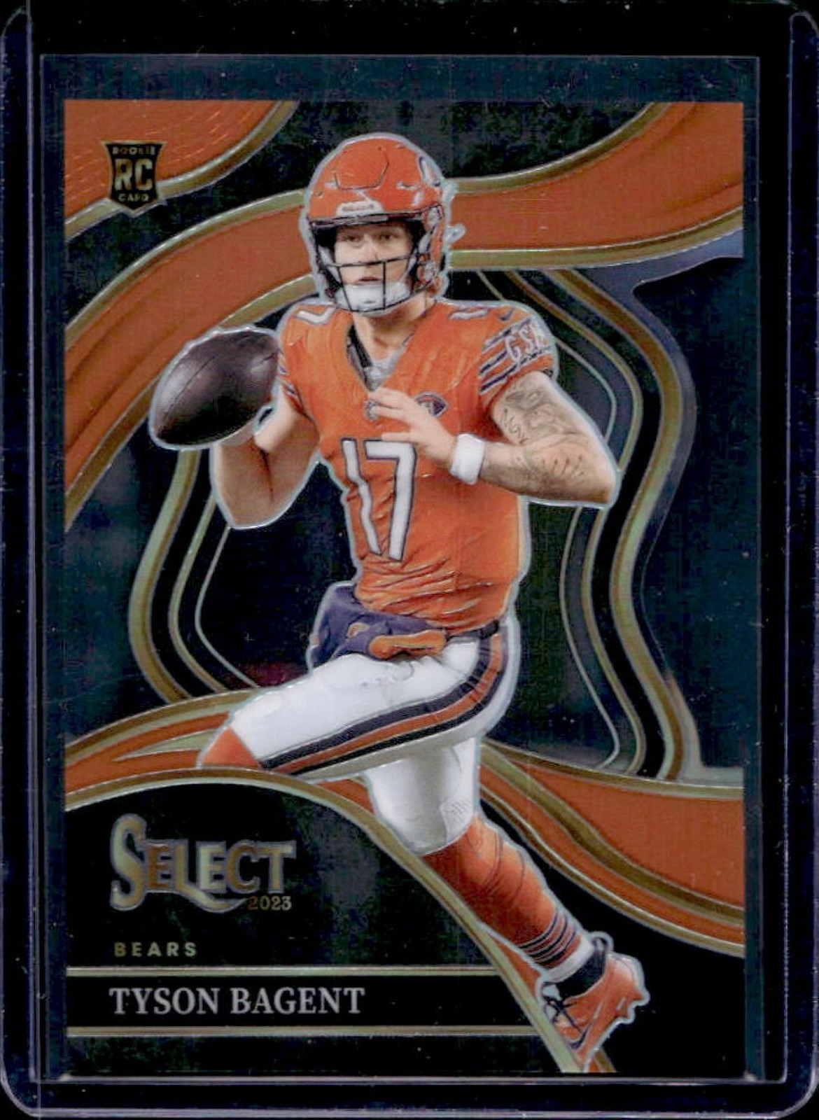 2023 Select Tyson Bagent RC Orange Prizm Die Cut Club #26/399 Bears