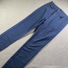 Banana Republic Mens Navy Blue Chino Pants Slim Fit Size 32x34