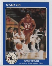 1984-85 Star Team Supers Philadelphia 76ers Leon Wood #5 p7i